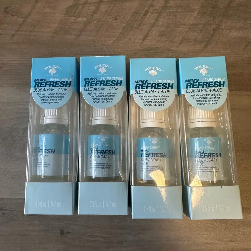 Men’s Refresh Blue Algae and‎ Aloe Beard Serum x 4